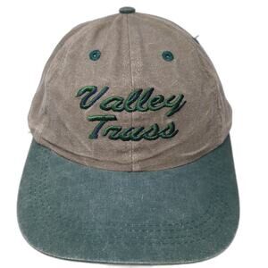 Sportcap Baseball Cap Brown Green One Size Valley Truss Embroidered Cotton Hat